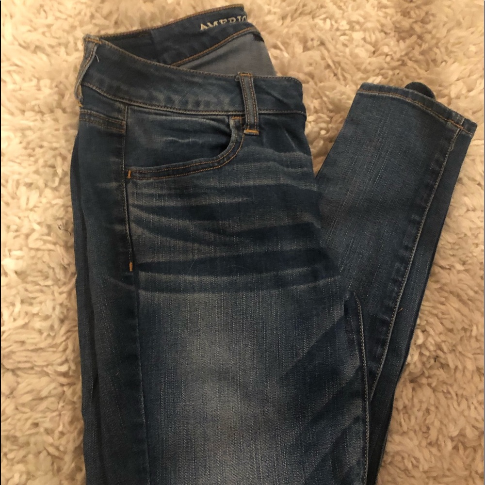 american eagle stretch high waisted jeans